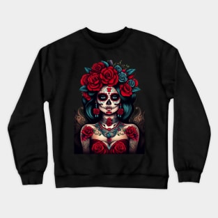 Catrina de Rosas Crewneck Sweatshirt